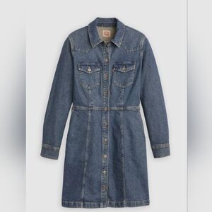 Levis Women's Denim Western Dress Size Small NWT